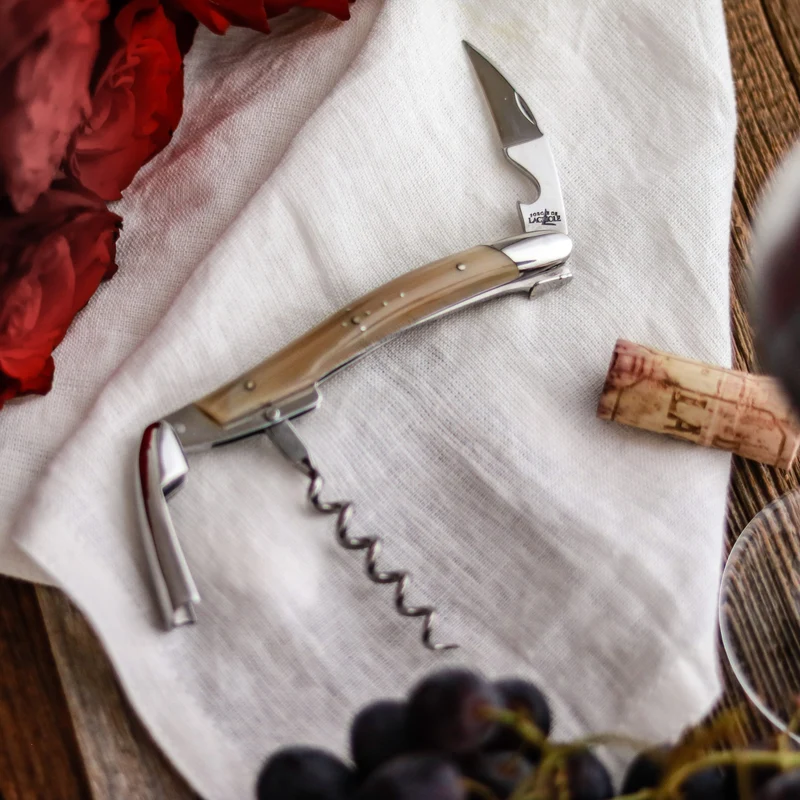 Forge De Laguiole Kellnermesser Sommelier | Horn hell glänzend