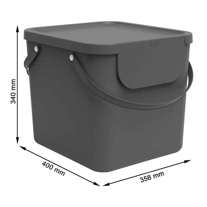 3er Set Recycling Müllsystem 40 l ALBULA