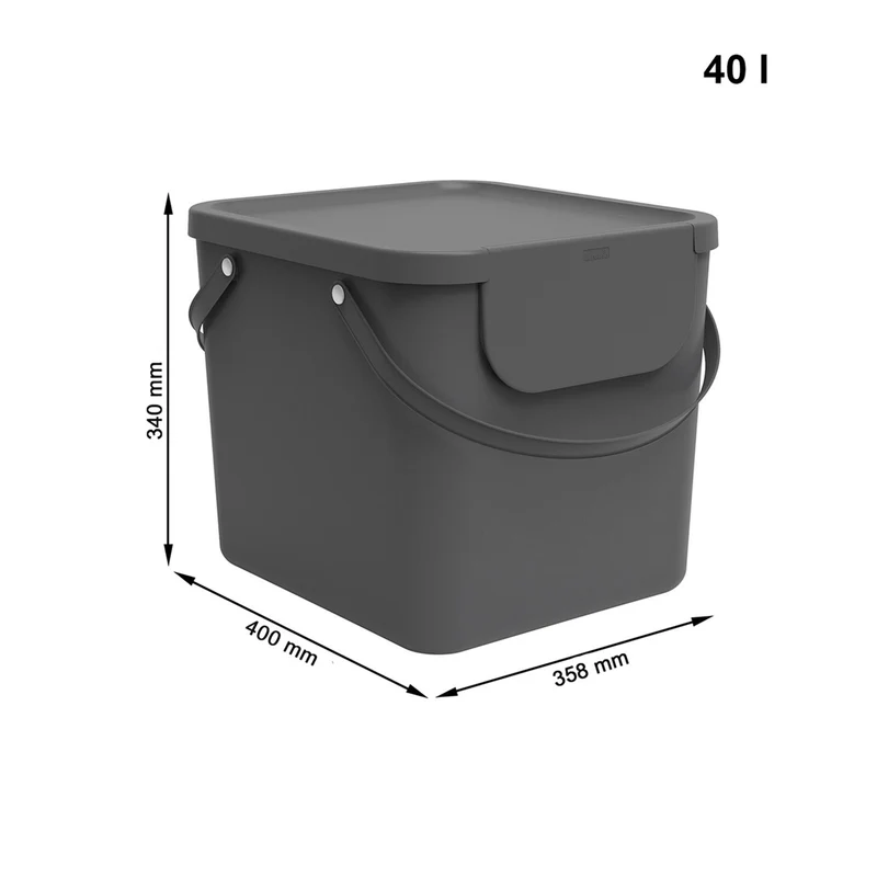 2er Set Recycling Müllsystem 40 l ALBULA