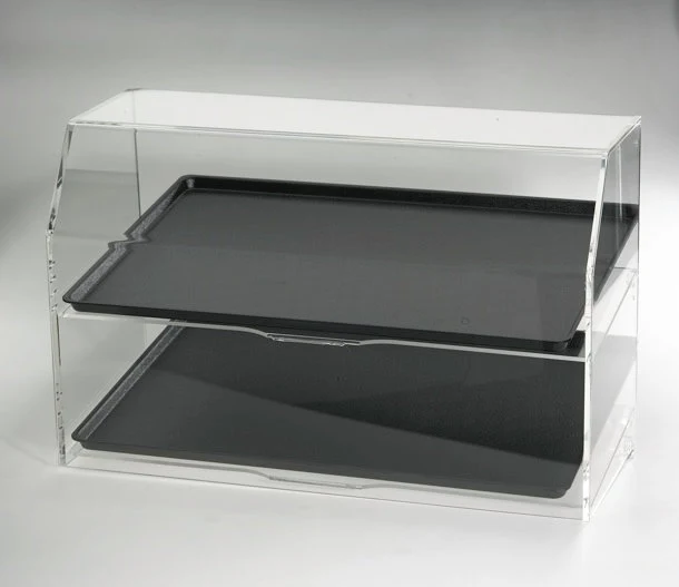 Theken-Food-Display Acryl – Snack- & Gebäckvitrine mit 2 Etagen