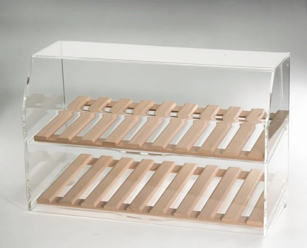 Theken-Food-Display Acryl – Snack- & Gebäckvitrine mit 2 Etagen