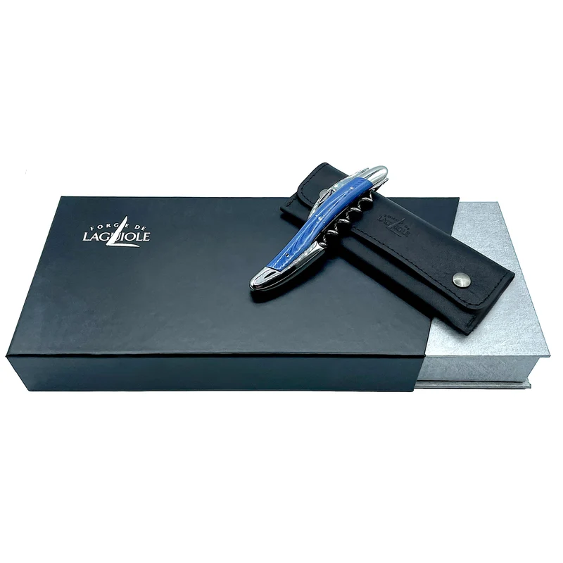 Forge De Laguiole Kellnermesser Sommelier | Blau glänzend