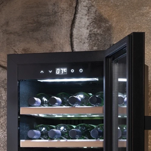 Weinkühlschrank 2 Zonen CASO WineComfort 38 Schwarz