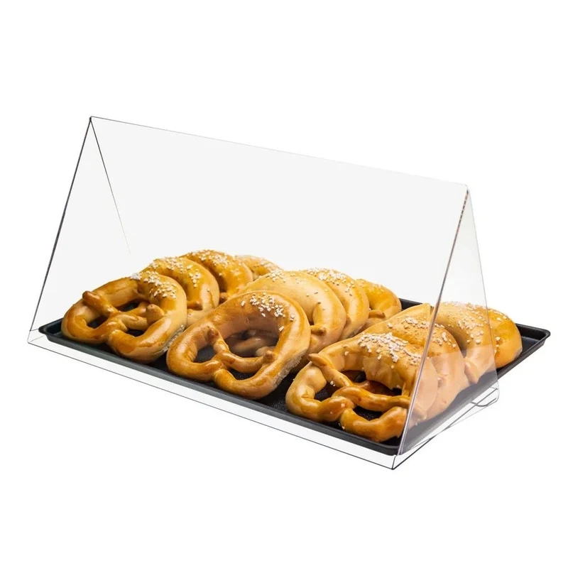 Theken-Food-Display Acryl – Hygienische Präsentationsvitrine für Brötchen, Snacks & Gebäck