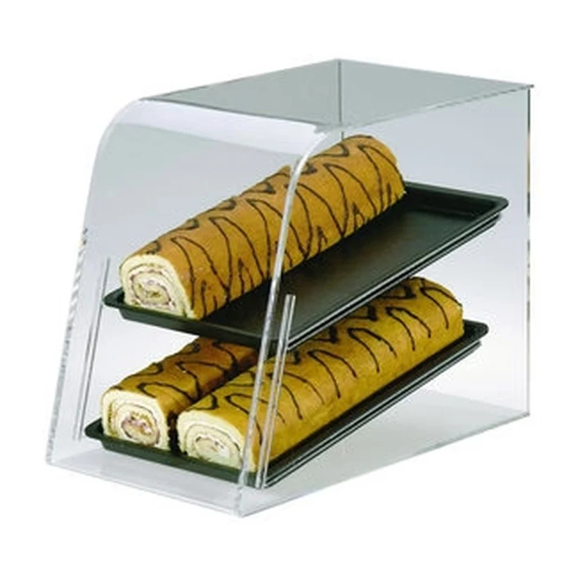 Food Display Acryl – Gebäckvitrine für Donuts, Brötchen & Snacks
