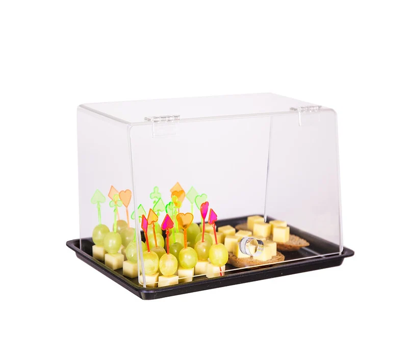 Acryl-Snackspender mit Deckel & Tablett – Food Display für Snacks