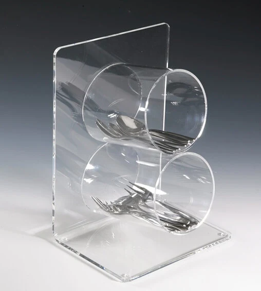 Acryl Organizer – 2 Fächer für Coffee-to-go-Zubehör & Kaffeestation
