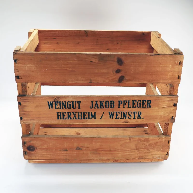 Vielseitige Weinkiste im Vintage-Look - Perfekt als Regal, Schuhregal oder Deko-Element (1 Kiste) 48x 32x 38cm