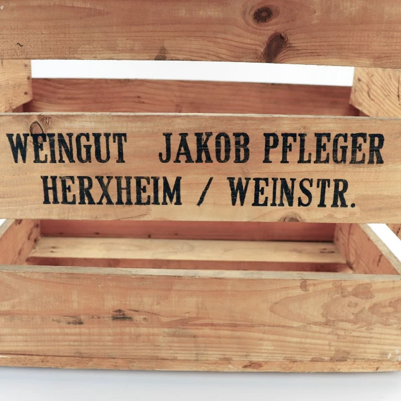 Vielseitige Weinkiste im Vintage-Look - Perfekt als Regal, Schuhregal oder Deko-Element (1 Kiste) 48x 32x 38cm