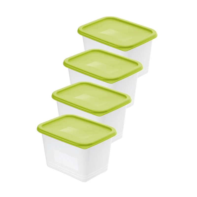 4er Set Gefrierdose 1 l DOMINO