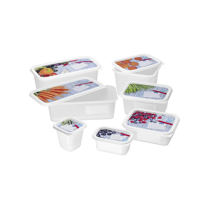 4er Set Gefrierdose 1 l DOMINO