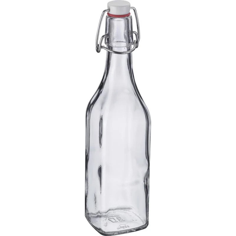 Bügelverschlussflasche eckig, 500ml