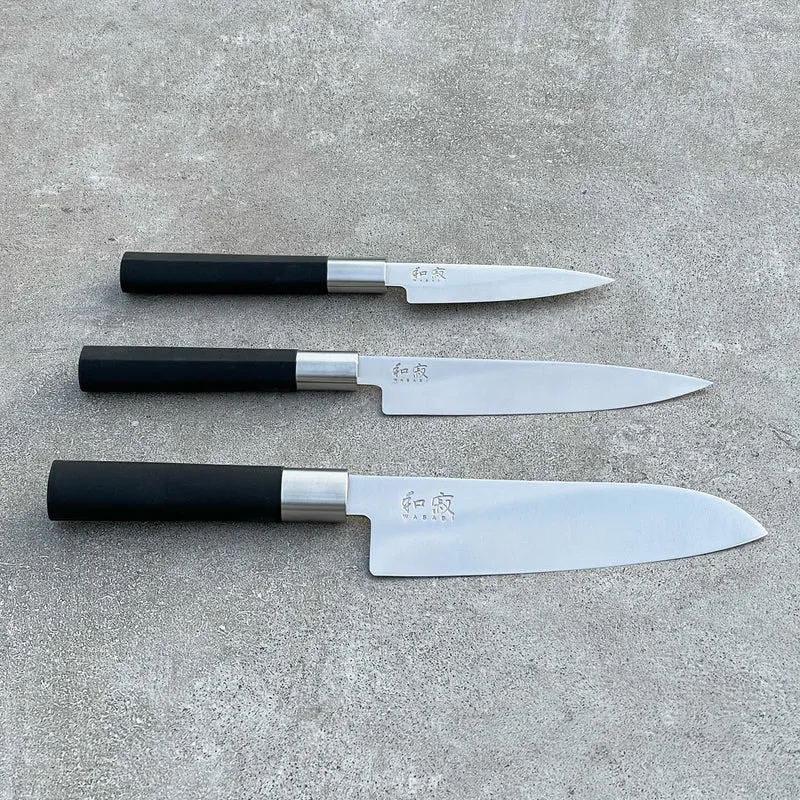 KAI Weihnachtsangebot 4-teiliges Geschenkset - Wasabi Black - limitiertes 1.000 Stk. Set