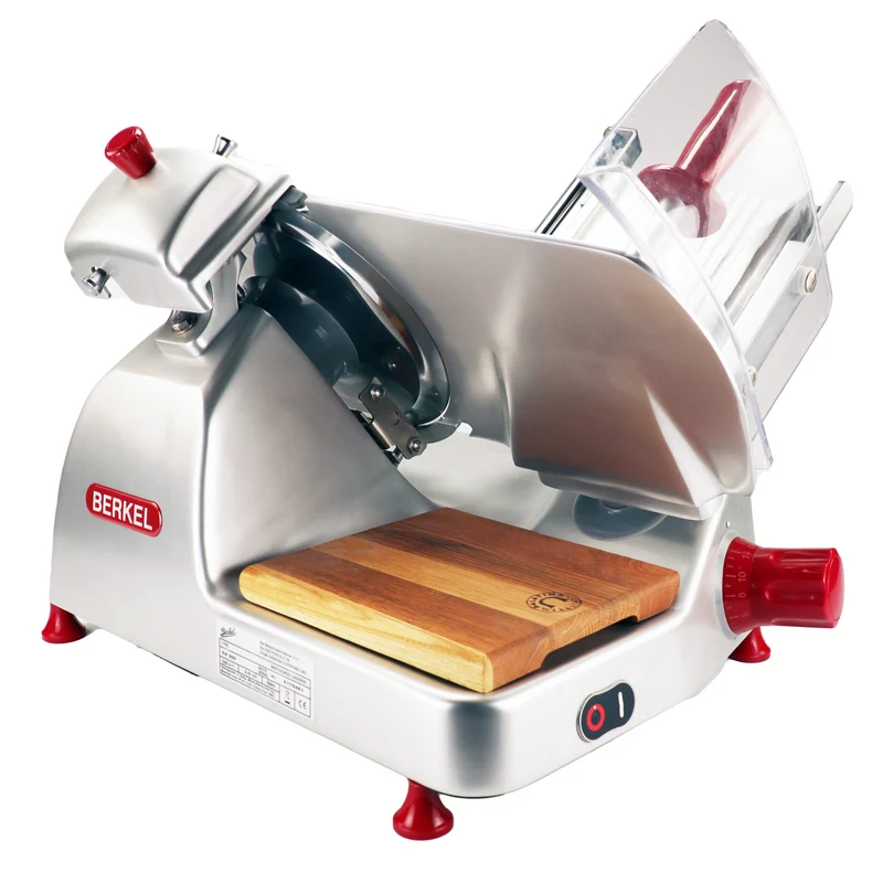 Berkel Pro Line XS 30 Silber, Professionelle Aufschnittmaschine + Fassholz Einlegebrett