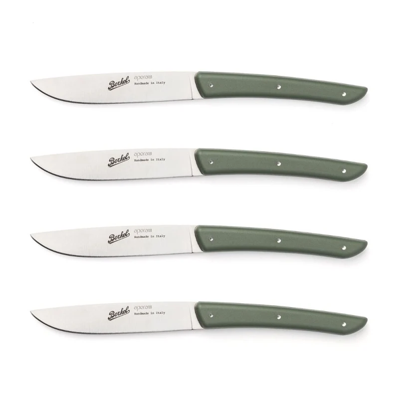 BERKEL Steakmesser, 4er-Set in verschiedenen Farben, hochwertige Schneidemesser von Berkel