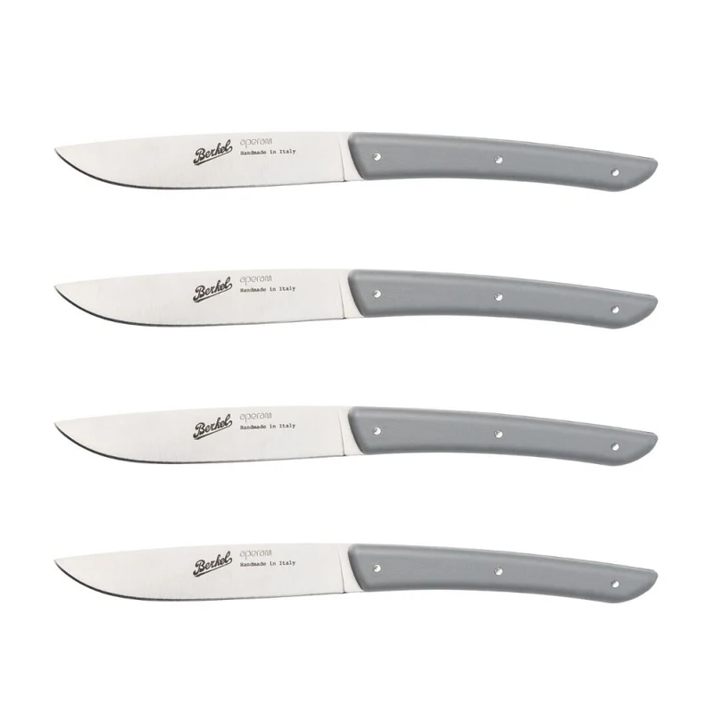 BERKEL Steakmesser, 4er-Set in verschiedenen Farben, hochwertige Schneidemesser von Berkel