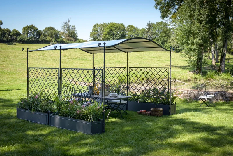 Freistehende gebogene Pergola Solaire