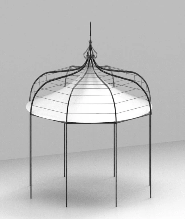 Pavillon Solaire achteckig