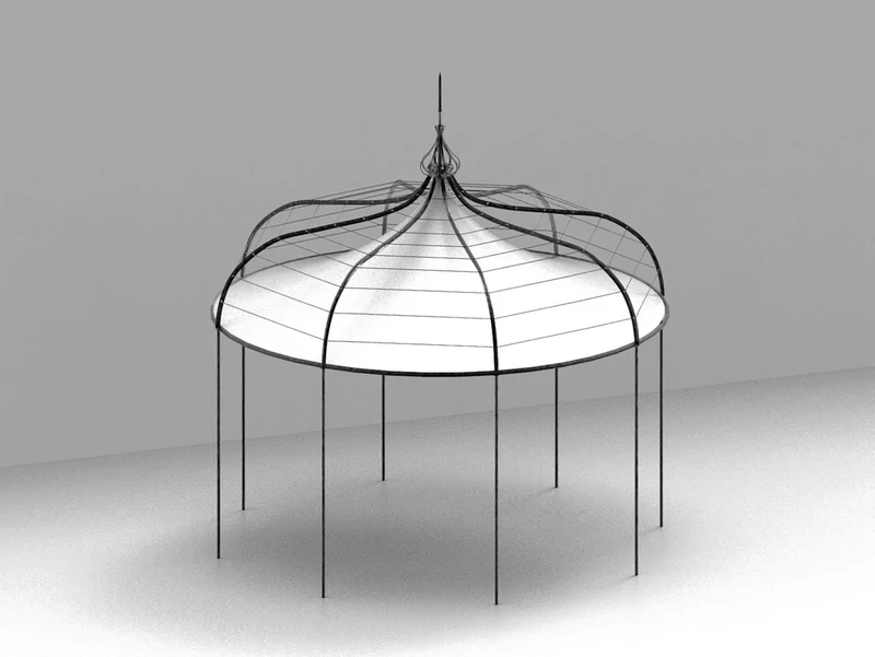 Pavillon Solaire achteckig