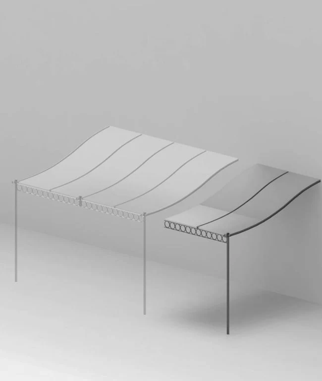 Anbaupergola Tibisco mit Überdachung