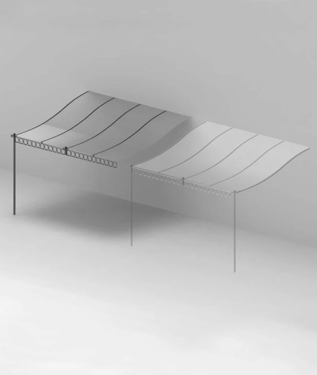 Anbaupergola Tibisco mit Überdachung