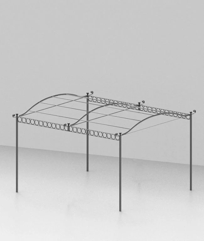 Freistehende Pergola Tibisco mit Überdachung