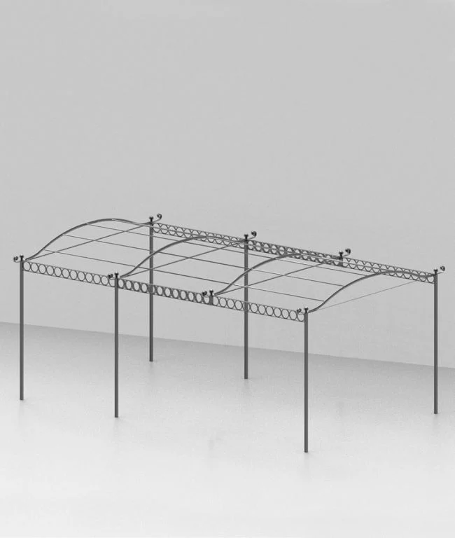 Freistehende Pergola Tibisco mit Überdachung