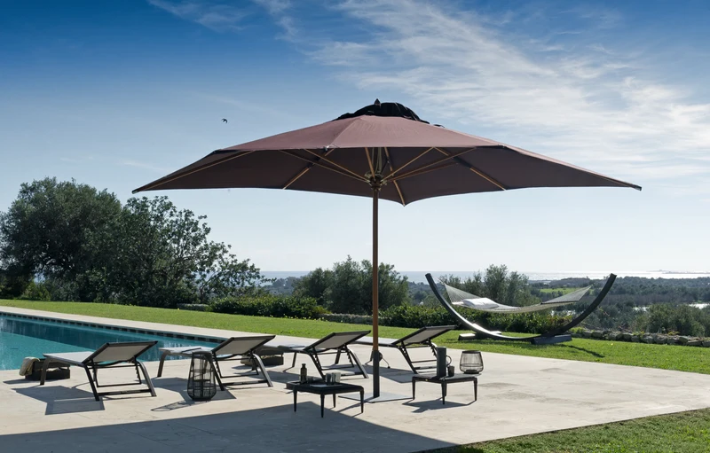 Rechteckiger Sonnenschirm Lipari 250 - 300 cm