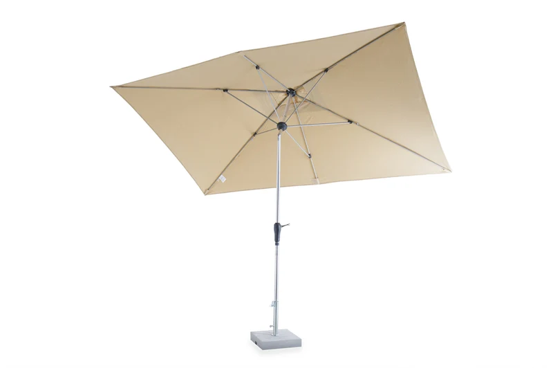 Rechteckiger Sonnenschirm Lipari verstellbar mit Aluminium