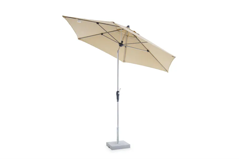 Runder Sonnenschirm Lipari verstellbar mit Aluminiummast