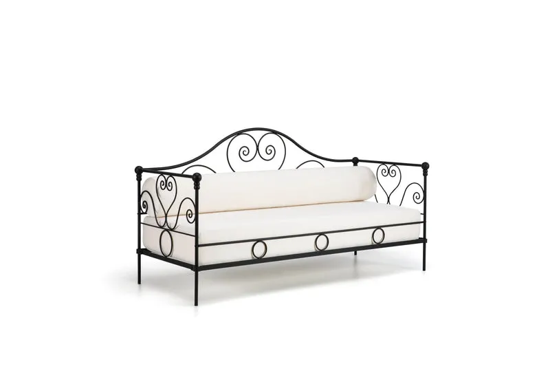 Sofa Aurora aus Eisen in graphitgrau
