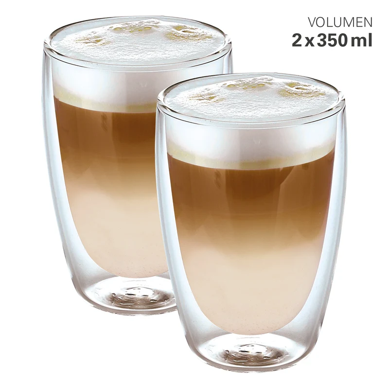 Gläser doppelwandig 350ml - 2 Stück