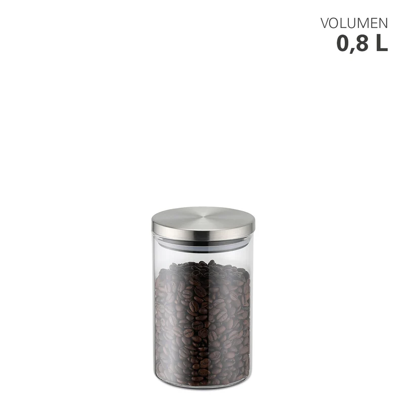 Vorratsdose rund Borosilikatglas 0,8 Liter Ø10x15,5cm