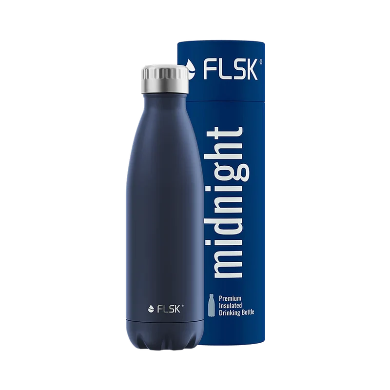 FLSK Trinkflasche aus Edelstahl 500 ml - midnight