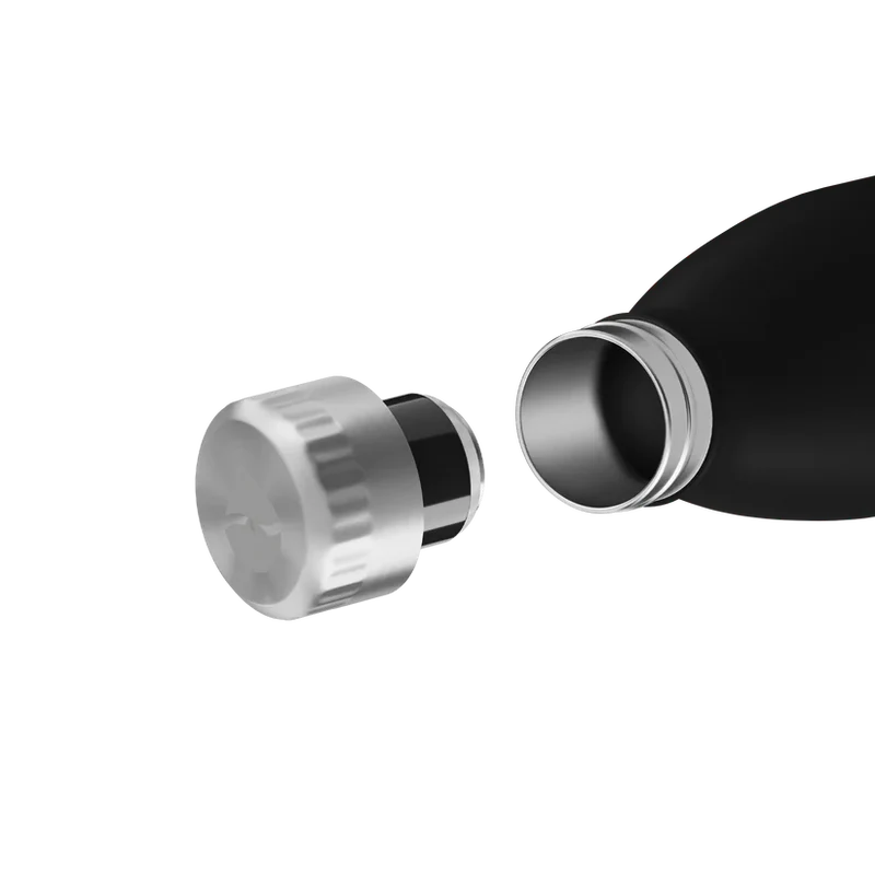 FLSK Trinkflasche aus Edelstahl 500 ml - black