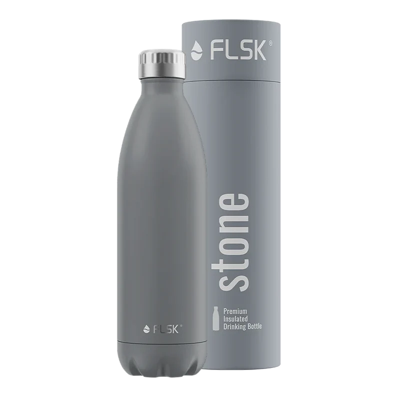 FLSK Trinkflasche aus Edelstahl 1000 ml - stone