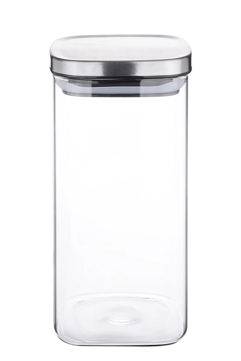 Vorratsdose eckig Borosilikatglas 1,2 Liter 10x20,5cm