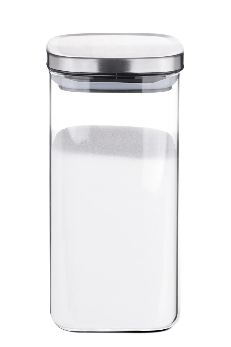 Vorratsdose eckig Borosilikatglas 1,2 Liter 10x20,5cm