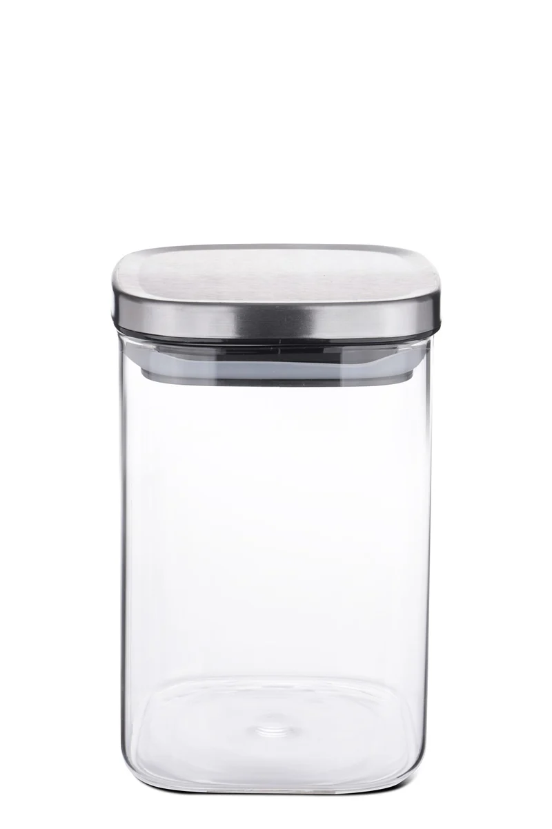 Vorratsdose eckig Borosilikatglas 0,9 Liter 10x16cm