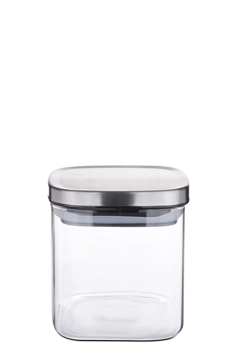 Vorratsdose eckig Borosilikatglas 0,6 Liter 10x11cm