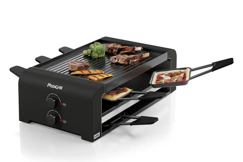 PizzaGrill für 6 Personen - black