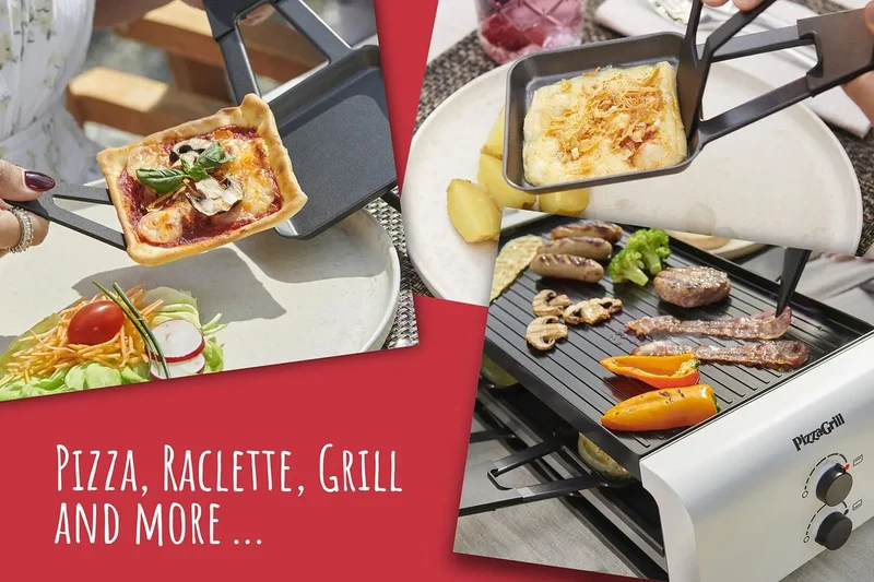 PizzaGrill für 6 Personen - black