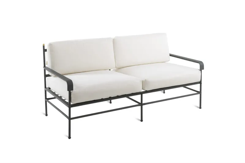 Sofa Toscana aus Eisen in graphitgrau