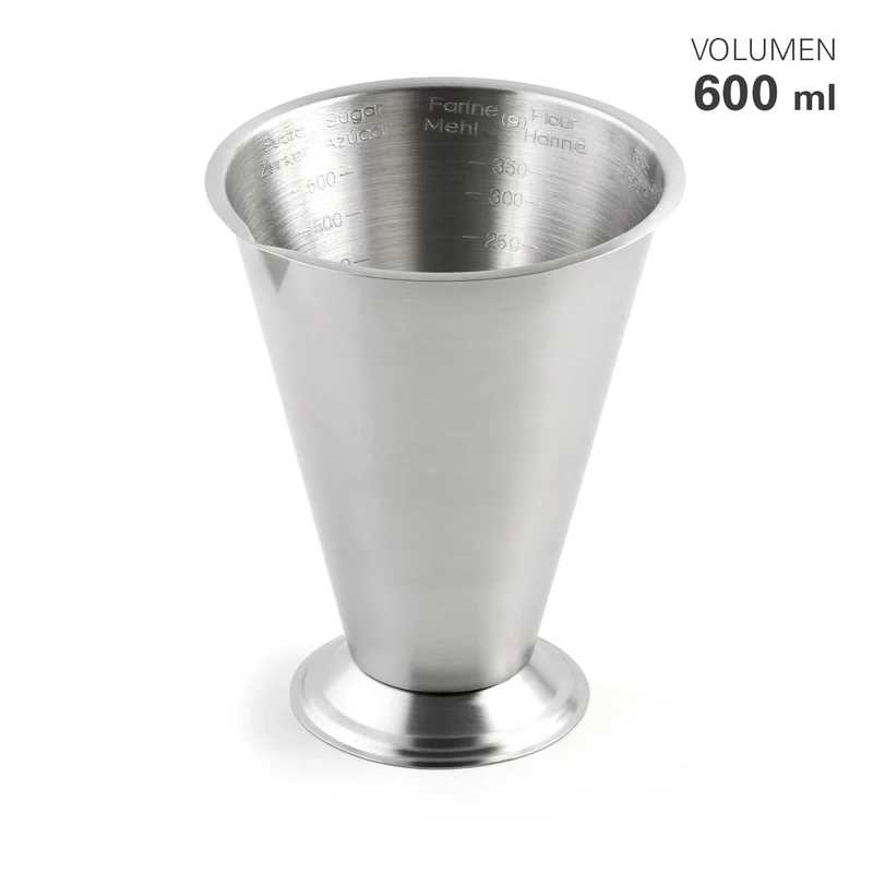 Messbecher 0,6 Liter Edelstahl