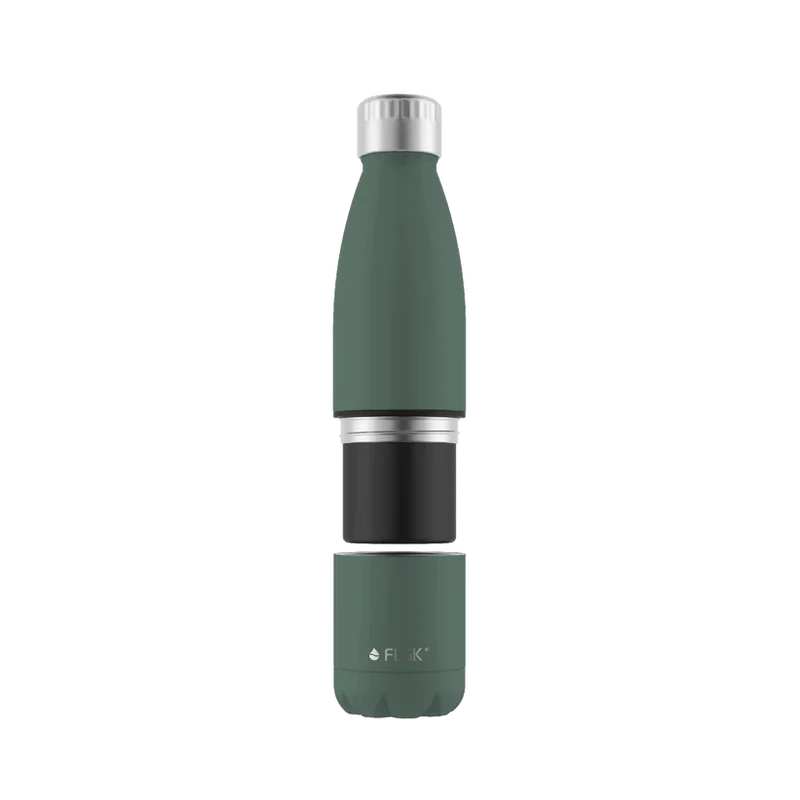 FLSK Trinkflasche mit Becher 700ml - ridge green