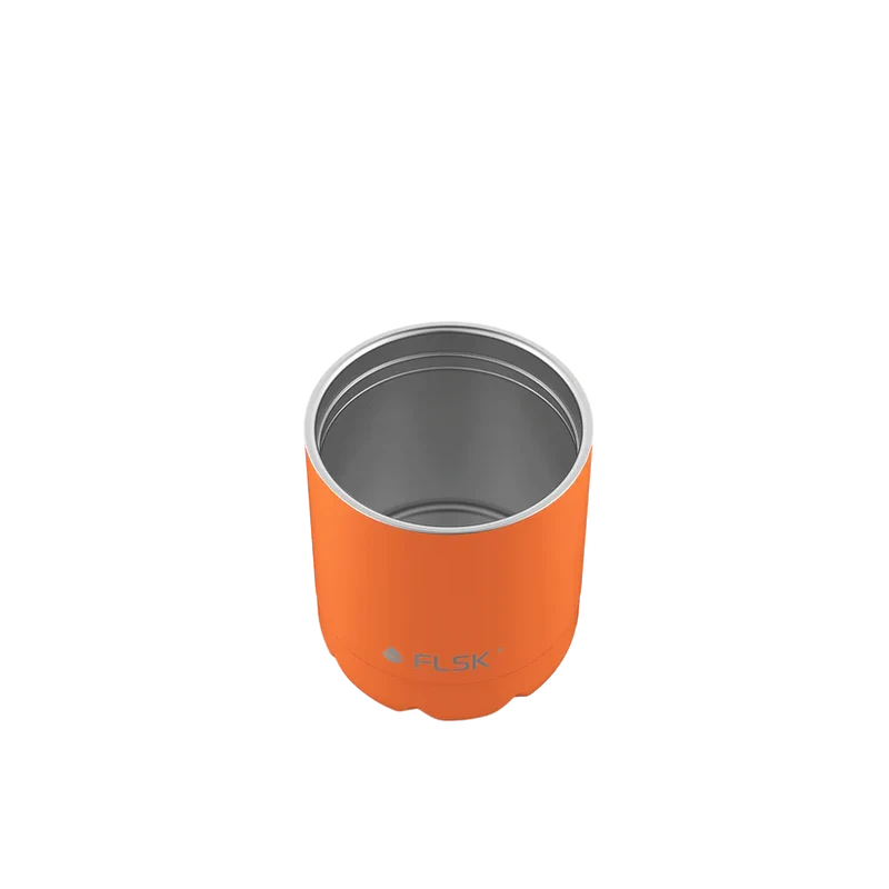 FLSK Trinkflasche mit Becher 700ml - orange