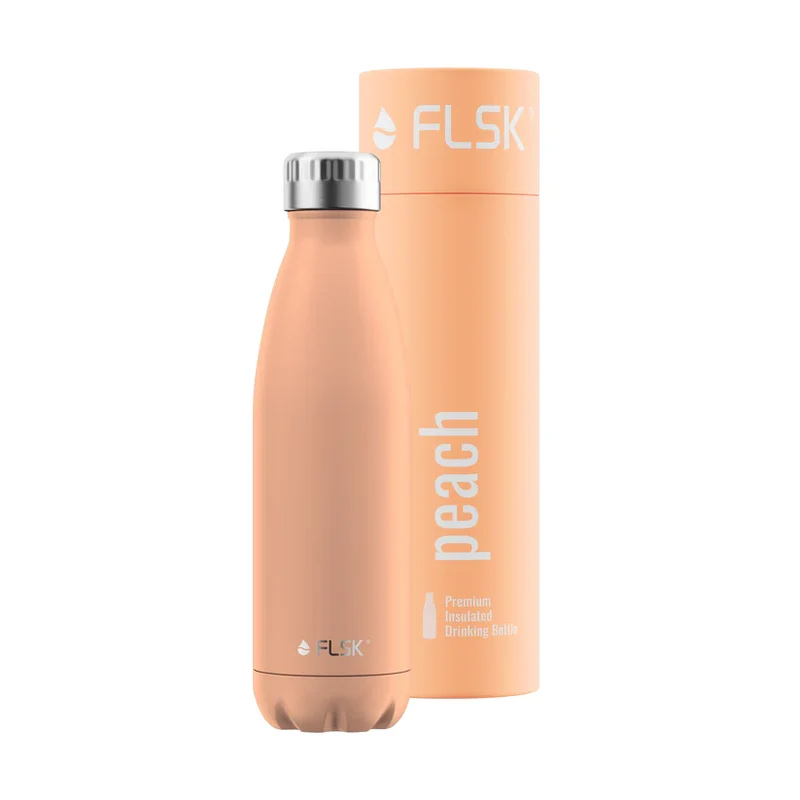 FLSK Trinkflasche aus Edelstahl 500 ml - peach