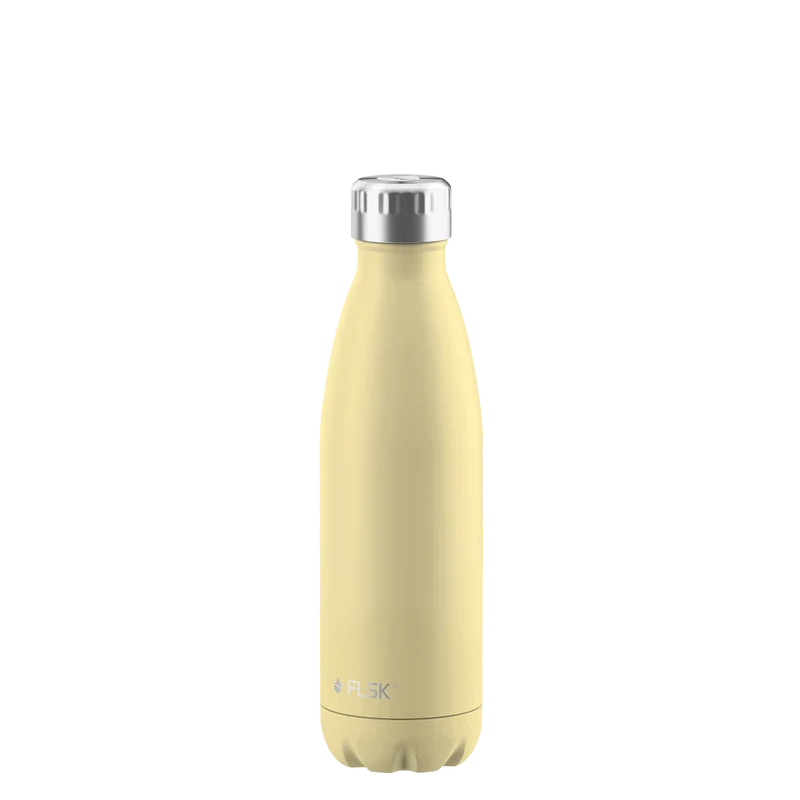 FLSK Trinkflasche aus Edelstahl 500 ml - lemon