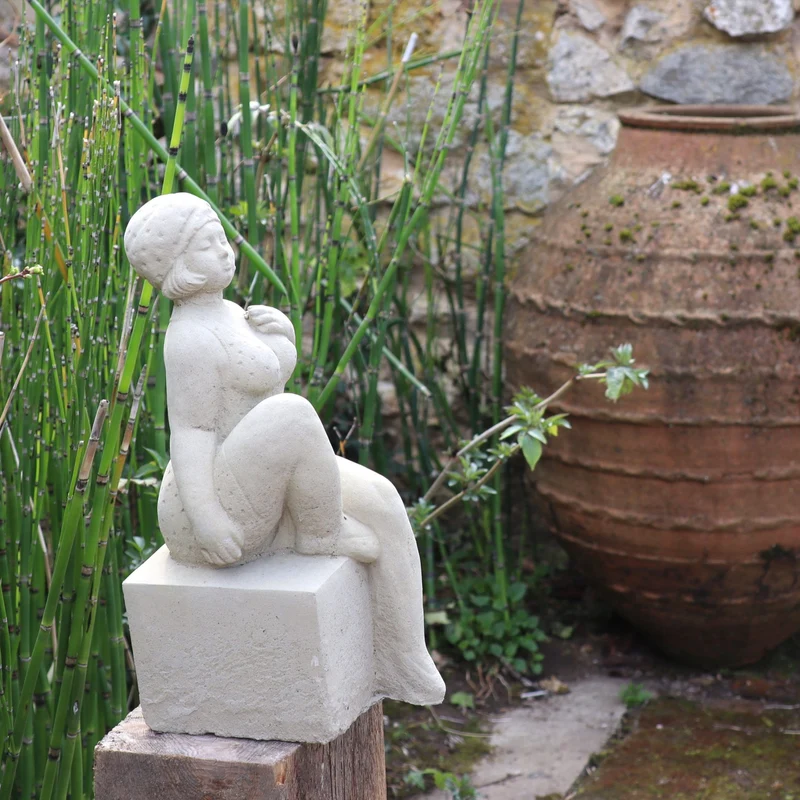 UV-beständige Gartenfigur „Badenixe“