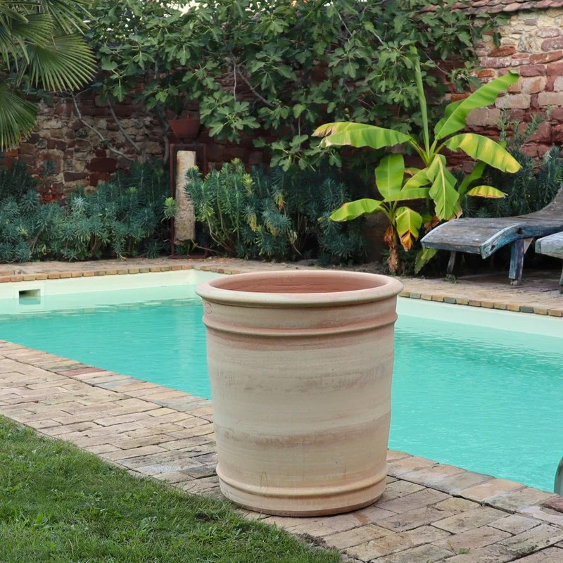 XXL Terracotta Pflanzkübel "Canna", H=60 cm